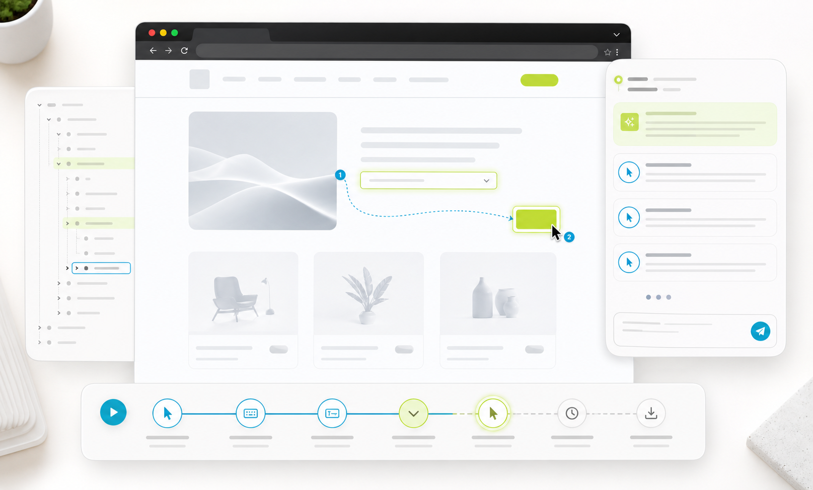 Page Agent browser workflow preview